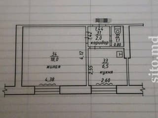 Продается 1-комнатная квартира в районе Тернополя (микрорайон Балка) в Тирасполе. 3/5 этаж